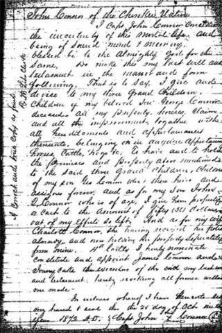 Image of John Conner's will