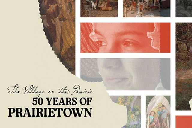 Movie poster for The villiage on the Prairie 50 years of Prairietown documentary