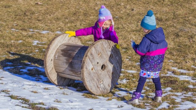 kids playing outside