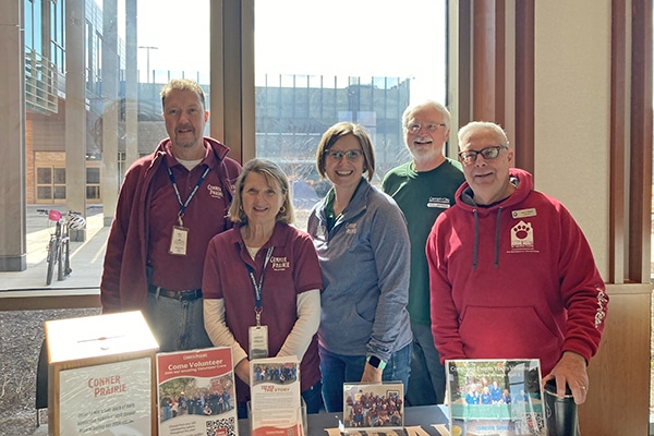 Happy volunteers